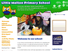 Tablet Screenshot of littlemeltonprimaryschool.co.uk